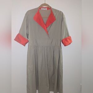 Ted Lapidus Paris Dress – Vintage Utility Chic | Size 38